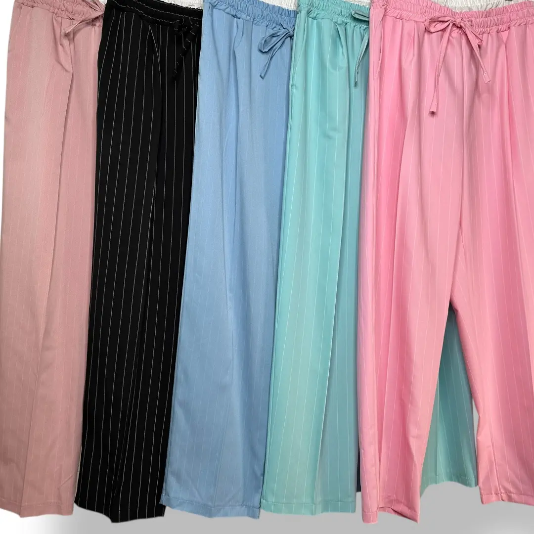Featured image for “Pantalone a righe Candy Stripe sopra la caviglia”