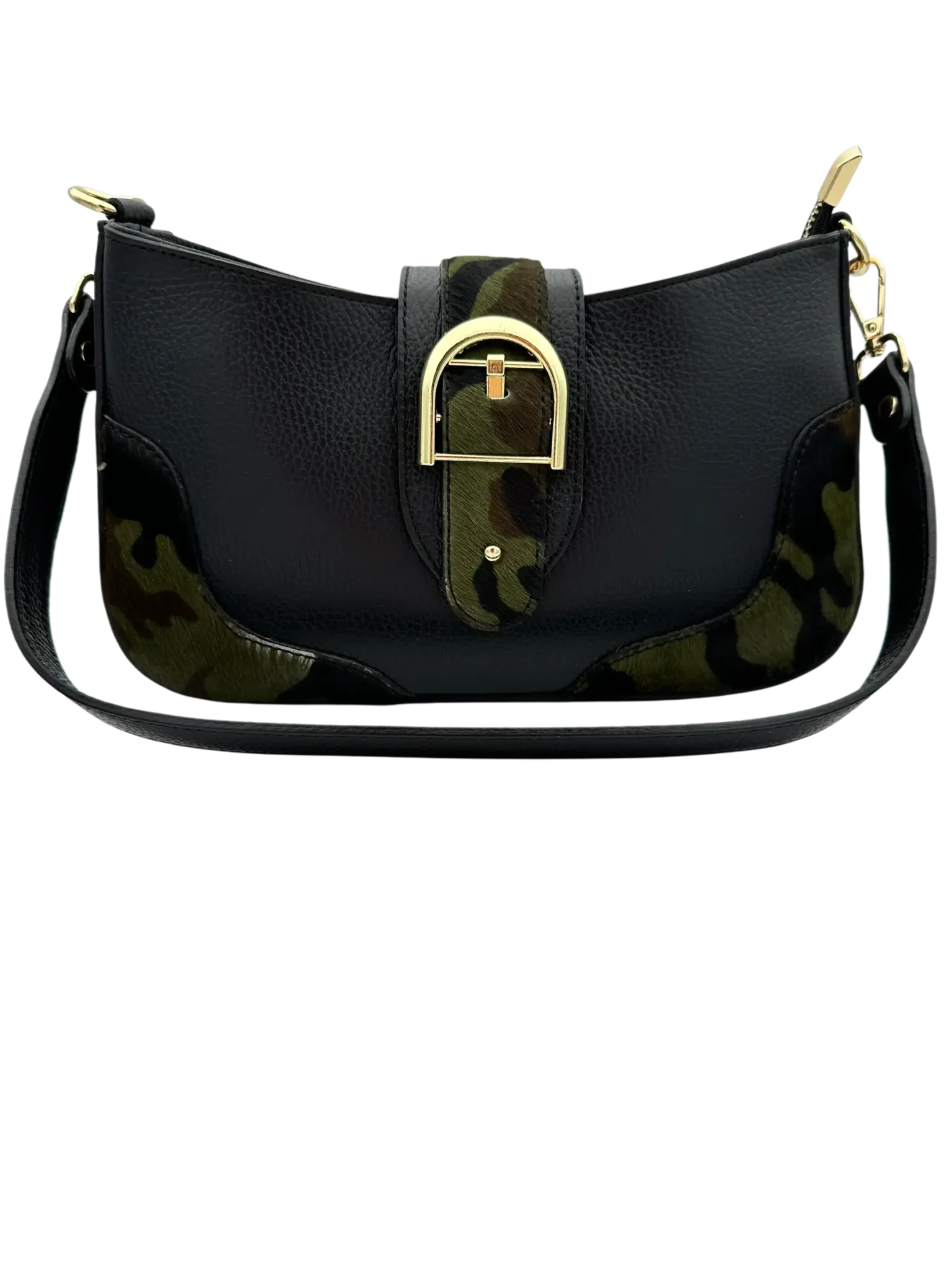 Borsa a Spalla in Cavallino Animalier Leopardato